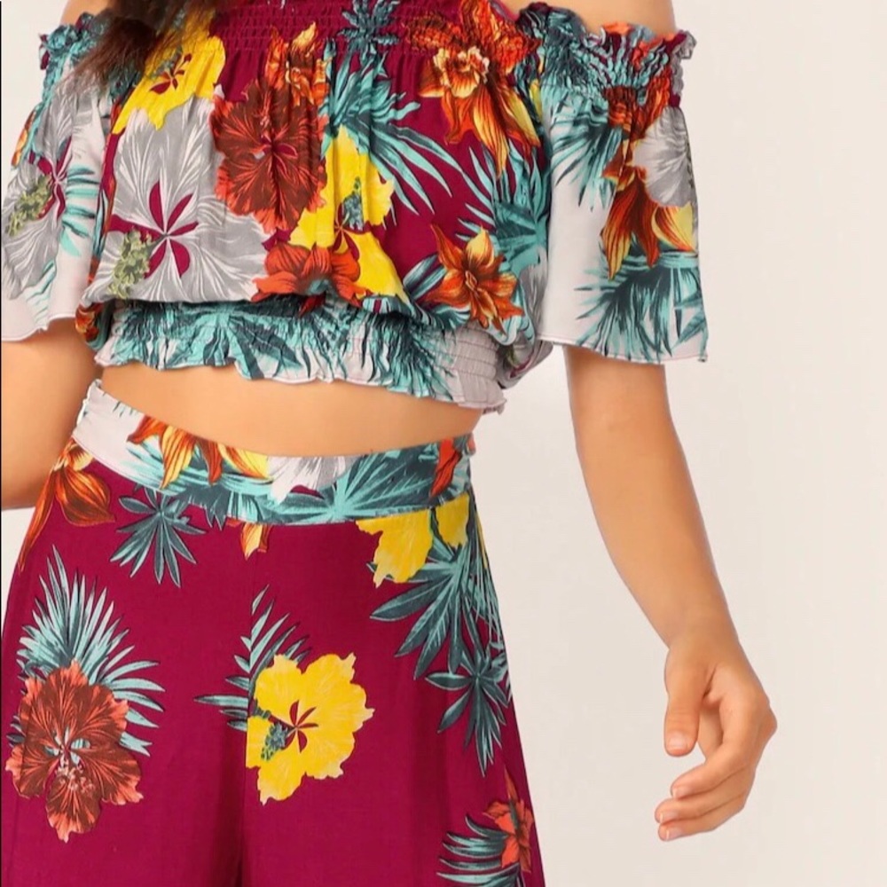 🌺Floral Two Piece Pants Set🌺 - Picture 4 of 5